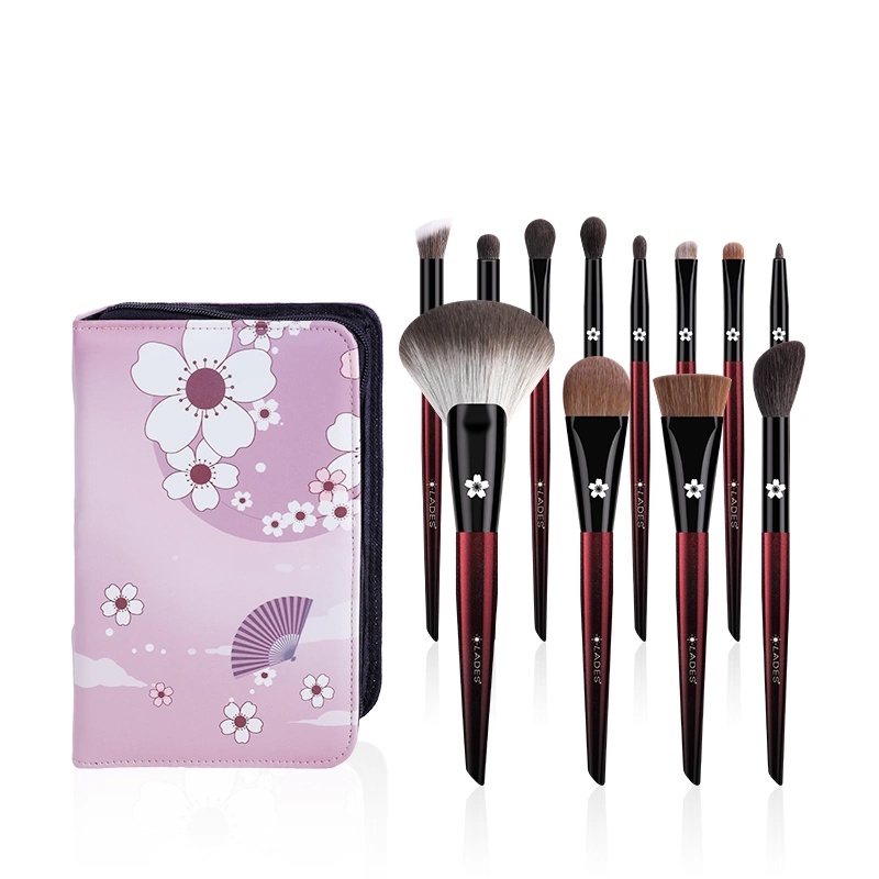Bộ Cọ Trang Điểm Lades 12 cây RED SEE